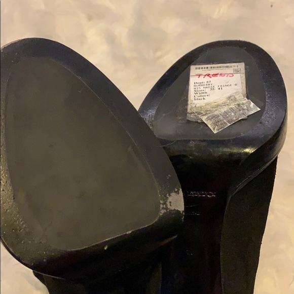 Burberry Runway Nadie Fringe Black Booties - Picture 6 of 7